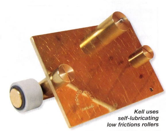 Kell Uses Self Lubricating low friction rollers